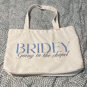 Bridal tote bag